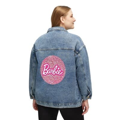 Iconic Doll Patch Women’s Jean Jacket, Womens Jean Jacket - Thumbnail 3