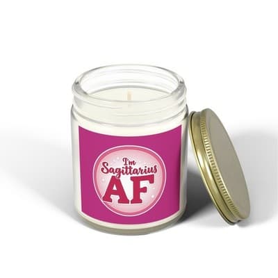 Im Sagittarius AF Candle, Scented Zodiac Candle - Thumbnail 2