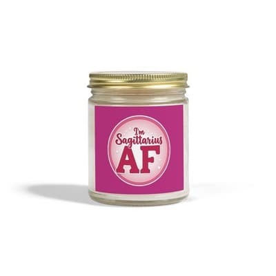 Im Sagittarius AF Candle, Scented Zodiac Candle