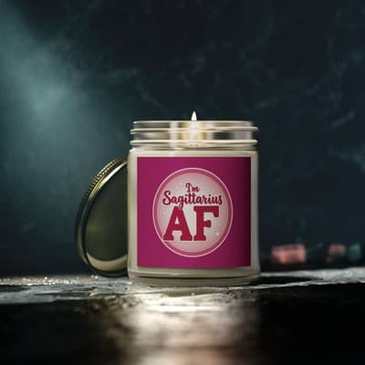 Im Sagittarius AF Candle, Scented Zodiac Candle - Thumbnail 4