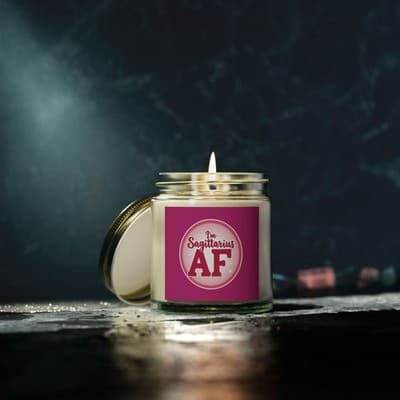 Im Sagittarius AF Candle, Scented Zodiac Candle - Thumbnail 4