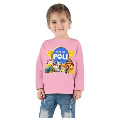 Robocar Poli Toddler Long Sleeve T-shirt - Thumbnail 2