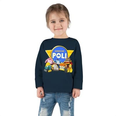Robocar Poli Toddler Long Sleeve T-shirt - Thumbnail 2