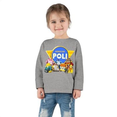 Robocar Poli Toddler Long Sleeve T-shirt - Thumbnail 2