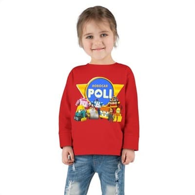 Robocar Poli Toddler Long Sleeve T-shirt - Thumbnail 2