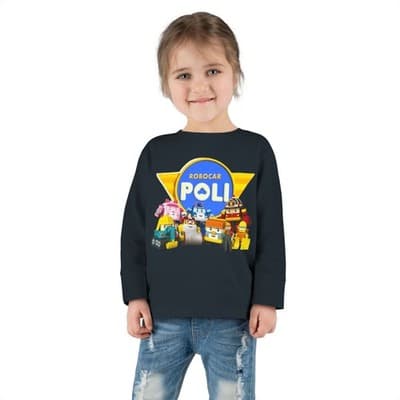Robocar Poli Toddler Long Sleeve T-shirt - Thumbnail 2