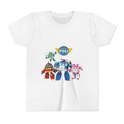 Kids Robocar Poli Short Sleeve T-shirt
