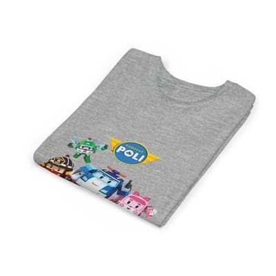 Kids Robocar Poli Short Sleeve T-shirt - Thumbnail 3
