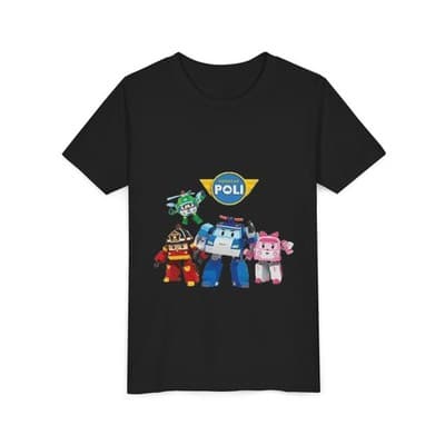 Kids Robocar Poli Short Sleeve T-shirt - Thumbnail 2