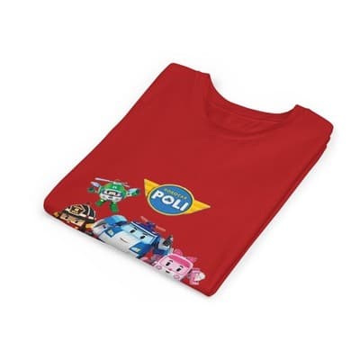 Kids Robocar Poli Short Sleeve T-shirt - Thumbnail 3