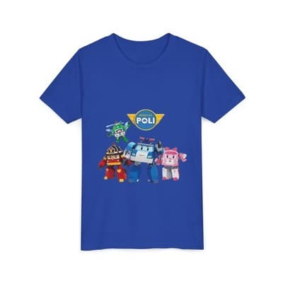 Kids Robocar Poli Short Sleeve T-shirt - Thumbnail 2