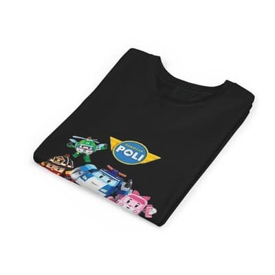 Kids Robocar Poli Short Sleeve T-shirt - Thumbnail 3