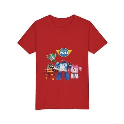 Kids Robocar Poli Short Sleeve T-shirt - Thumbnail 2