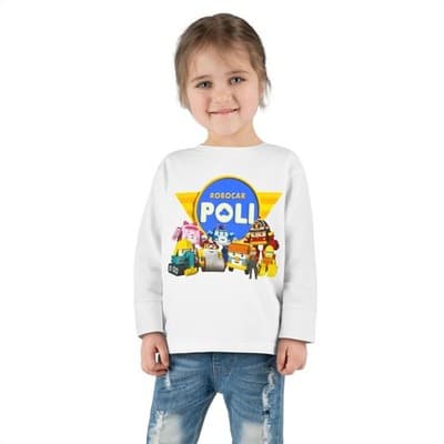 Robocar Poli Toddler Long Sleeve T-shirt - Thumbnail 2