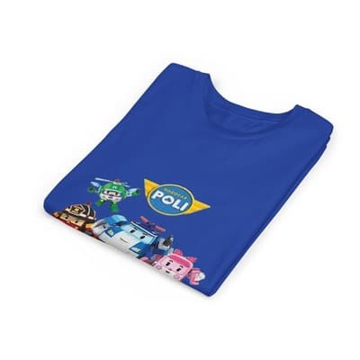 Kids Robocar Poli Short Sleeve T-shirt - Thumbnail 3