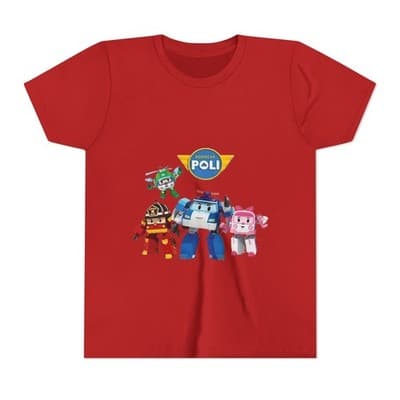 Kids Robocar Poli Short Sleeve T-shirt
