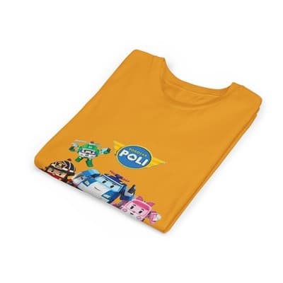 Kids Robocar Poli Short Sleeve T-shirt - Thumbnail 3