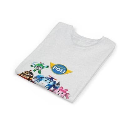 Kids Robocar Poli Short Sleeve T-shirt - Thumbnail 3