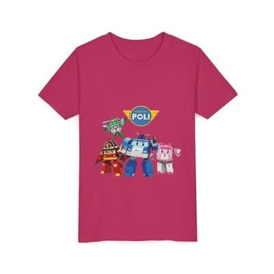 Kids Robocar Poli Short Sleeve T-shirt - Thumbnail 2