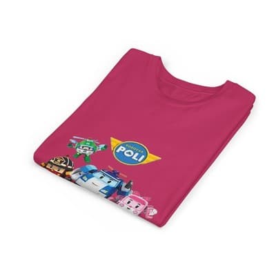 Kids Robocar Poli Short Sleeve T-shirt - Thumbnail 3