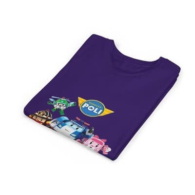 Kids Robocar Poli Short Sleeve T-shirt - Thumbnail 3