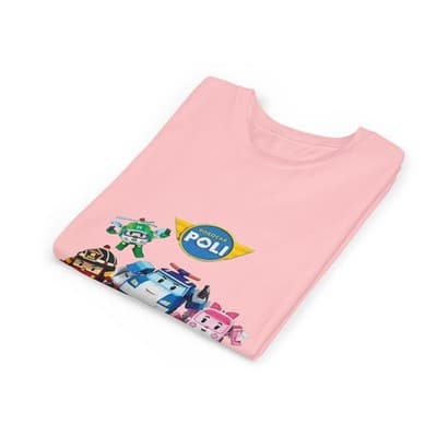 Kids Robocar Poli Short Sleeve T-shirt - Thumbnail 3