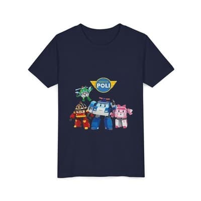Kids Robocar Poli Short Sleeve T-shirt - Thumbnail 2