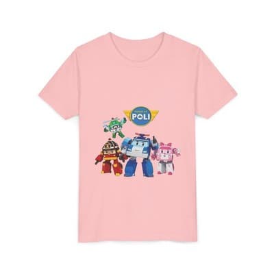 Kids Robocar Poli Short Sleeve T-shirt - Thumbnail 2