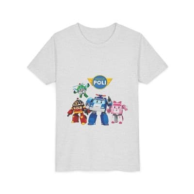 Kids Robocar Poli Short Sleeve T-shirt - Thumbnail 2