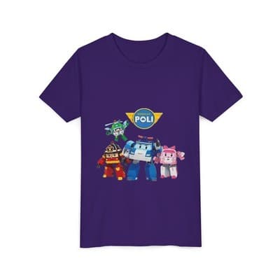 Kids Robocar Poli Short Sleeve T-shirt - Thumbnail 2