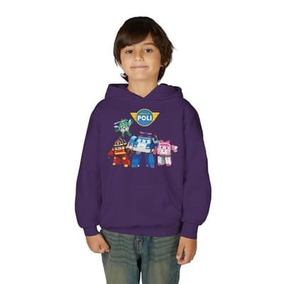 Kids Robocar Poli Hoodie I Robocar Poli Hooded Sweatshirt