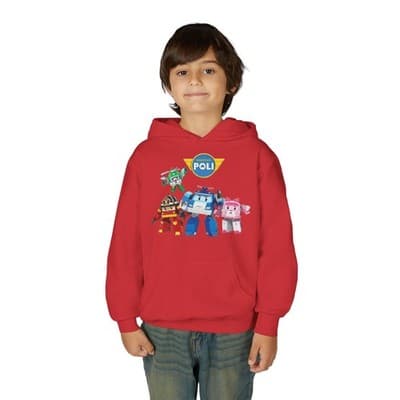 Kids Robocar Poli Hoodie I Robocar Poli Hooded Sweatshirt