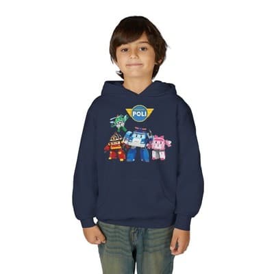 Kids Robocar Poli Hoodie I Robocar Poli Hooded Sweatshirt