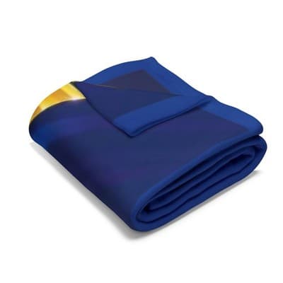 Robocar Poli Blue Fleece Blanket, Kids Throw Blanket - Thumbnail 3