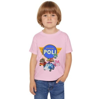 Robocar Poli Toddler T-shirt, Robocar Poli Short sleeve t-shirt - Thumbnail 3