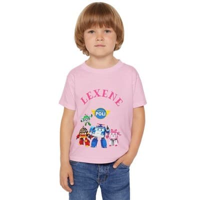 Robocar Poli Short Sleeve T-shirt, Robocar Poli tshirt for Toddlers - Thumbnail 3