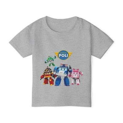 Robocar Poli Short Sleeve T-shirt, Robocar Poli tshirt for Toddlers