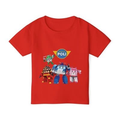 Robocar Poli Short Sleeve T-shirt, Robocar Poli tshirt for Toddlers