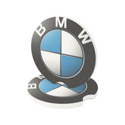 Custom Car coaster | Custom BMW Logo Car Coaster | BMW Logo Cup Car Coaster - Thumbnail 4
