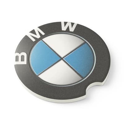 Custom Car coaster | Custom BMW Logo Car Coaster | BMW Logo Cup Car Coaster - Thumbnail 3