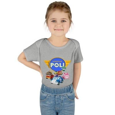Robocar Poli Infant Bodysuit, Robocar Poli Baby Bodysuit - Thumbnail 4