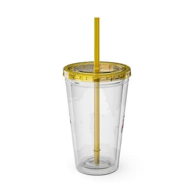 Robocar Poli Acrylic Tumbler | Custom Robocar Poli tumbler with lid and straw - Thumbnail 3