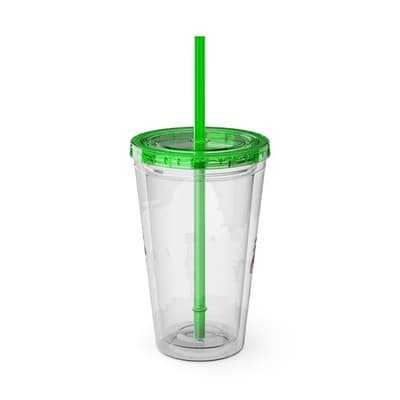 Robocar Poli Acrylic Tumbler | Custom Robocar Poli tumbler with lid and straw - Thumbnail 3