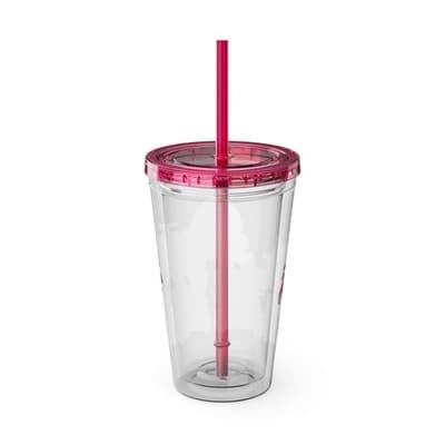 Robocar Poli Acrylic Tumbler | Custom Robocar Poli tumbler with lid and straw - Thumbnail 3