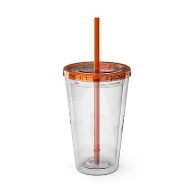 Robocar Poli Acrylic Tumbler | Custom Robocar Poli tumbler with lid and straw - Thumbnail 3