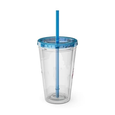 Robocar Poli Acrylic Tumbler | Custom Robocar Poli tumbler with lid and straw - Thumbnail 3