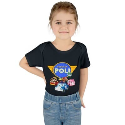 Robocar Poli Infant Bodysuit, Robocar Poli Baby Bodysuit - Thumbnail 4