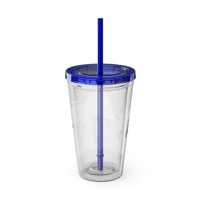 Robocar Poli Acrylic Tumbler | Custom Robocar Poli tumbler with lid and straw - Thumbnail 3