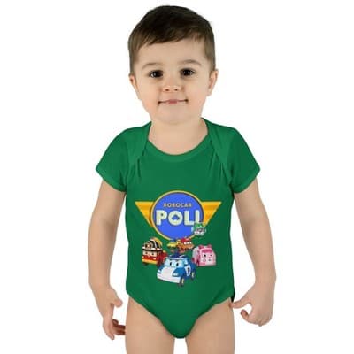 Robocar Poli Infant Bodysuit, Robocar Poli Baby Bodysuit - Thumbnail 3
