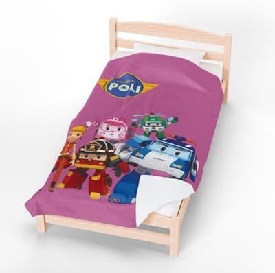 Robocar Poli Velveteen Plush Blanket | Cozy Kids Throw, Soft Blanket for [...]